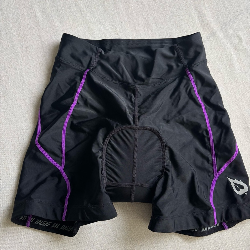 Baleaf Black Padded Cycling Shorts Women’s S Bike Riding Activewear